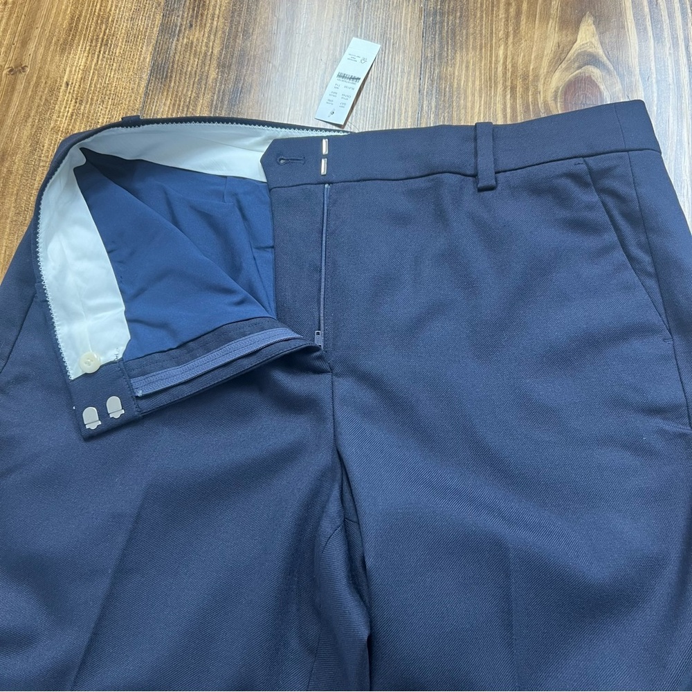J. Crew Tall Carolina pant in wool-blend flannel in Navy Blue Size 14T - Picture 5 of 11